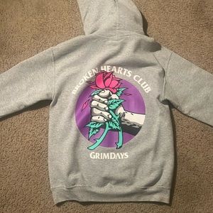 Grey Hoodie (Grim Days) Graphic Hoodie